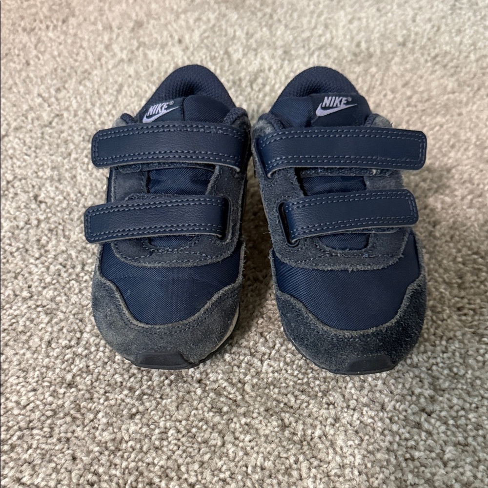 Nike Kids Navy Blue Velcro Sneakers
